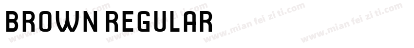 brown regular 字体字体转换